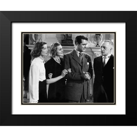 Cary Grant Black Modern Wood Framed Art Print with Double Matting by Hollywood Photo Archive
