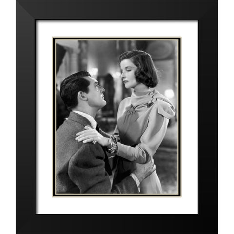 Cary Grant Black Modern Wood Framed Art Print with Double Matting by Hollywood Photo Archive