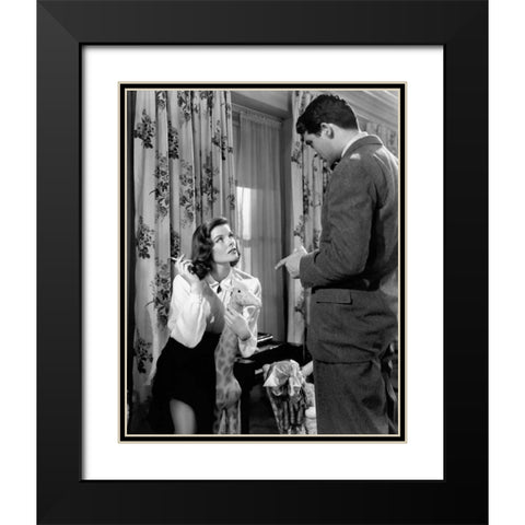 Cary Grant Black Modern Wood Framed Art Print with Double Matting by Hollywood Photo Archive