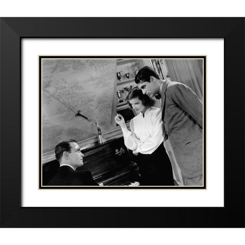 Cary Grant Black Modern Wood Framed Art Print with Double Matting by Hollywood Photo Archive