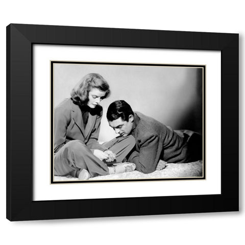 Cary Grant Black Modern Wood Framed Art Print with Double Matting by Hollywood Photo Archive