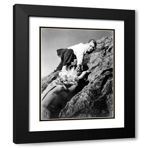 Cary Grant - North By Northwest Black Modern Wood Framed Art Print with Double Matting by Hollywood Photo Archive