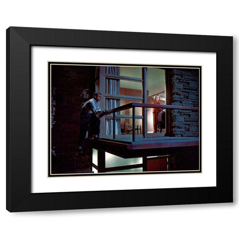 Cary Grant - North By Northwest Black Modern Wood Framed Art Print with Double Matting by Hollywood Photo Archive