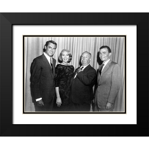 Cary Grant - North By Northwest Black Modern Wood Framed Art Print with Double Matting by Hollywood Photo Archive