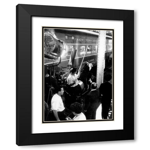 Cary Grant - North By Northwest Black Modern Wood Framed Art Print with Double Matting by Hollywood Photo Archive