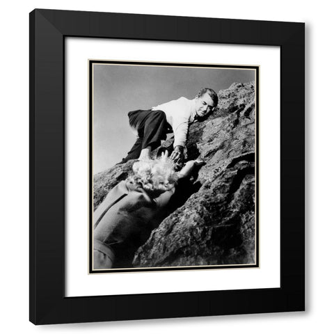 Cary Grant - North By Northwest Black Modern Wood Framed Art Print with Double Matting by Hollywood Photo Archive