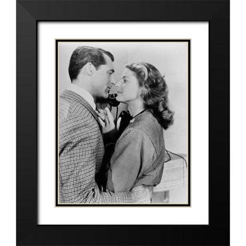 Cary Grant Black Modern Wood Framed Art Print with Double Matting by Hollywood Photo Archive