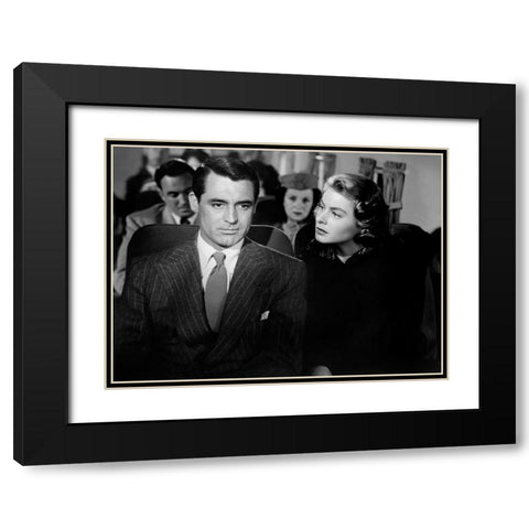 Cary Grant Black Modern Wood Framed Art Print with Double Matting by Hollywood Photo Archive