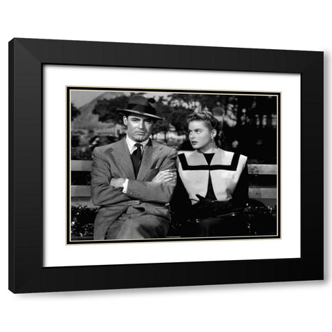 Cary Grant Black Modern Wood Framed Art Print with Double Matting by Hollywood Photo Archive