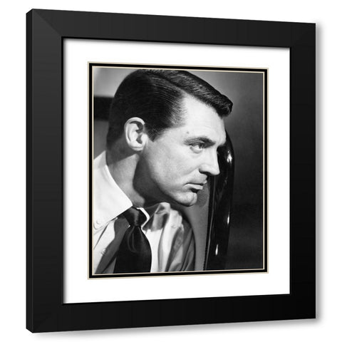 Cary Grant Black Modern Wood Framed Art Print with Double Matting by Hollywood Photo Archive