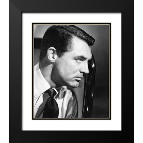Cary Grant Black Modern Wood Framed Art Print with Double Matting by Hollywood Photo Archive