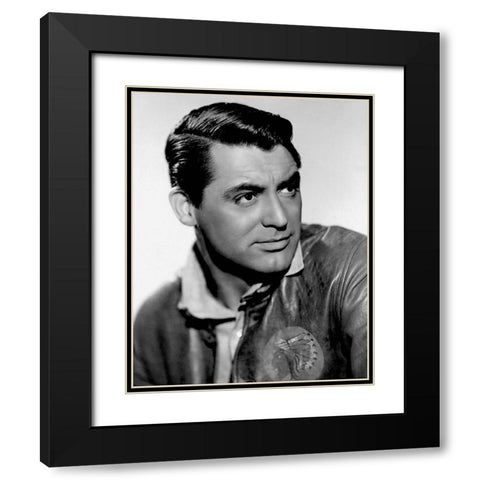 Cary Grant Black Modern Wood Framed Art Print with Double Matting by Hollywood Photo Archive