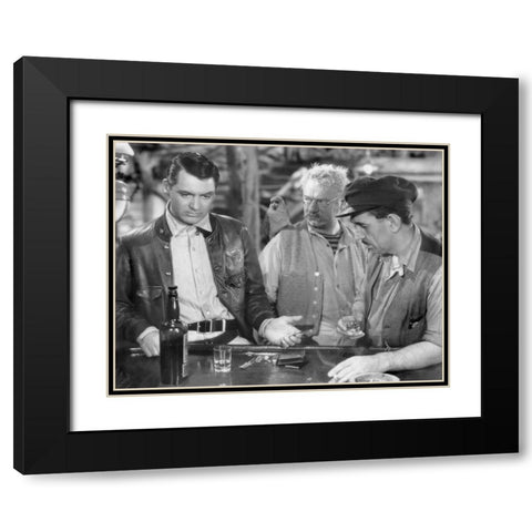 Cary Grant Black Modern Wood Framed Art Print with Double Matting by Hollywood Photo Archive