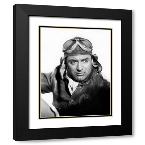 Cary Grant Black Modern Wood Framed Art Print with Double Matting by Hollywood Photo Archive
