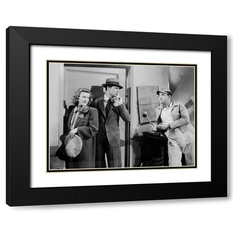Cary Grant Black Modern Wood Framed Art Print with Double Matting by Hollywood Photo Archive