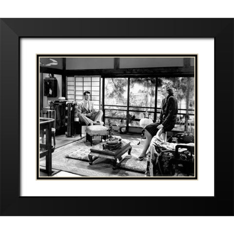 Cary Grant Black Modern Wood Framed Art Print with Double Matting by Hollywood Photo Archive