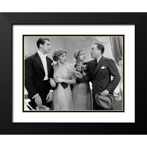 Cary Grant Black Modern Wood Framed Art Print with Double Matting by Hollywood Photo Archive