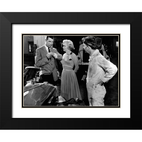 Cary Grant Black Modern Wood Framed Art Print with Double Matting by Hollywood Photo Archive