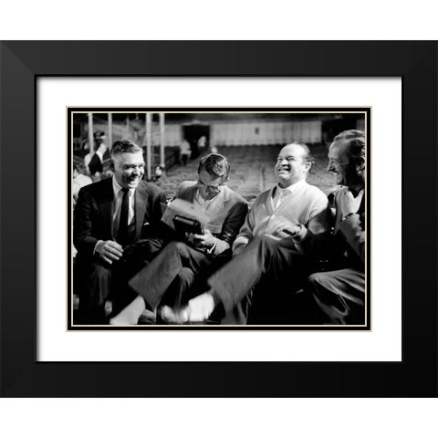Cary Grant Black Modern Wood Framed Art Print with Double Matting by Hollywood Photo Archive
