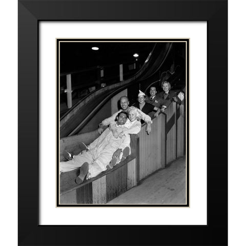 Cary Grant Black Modern Wood Framed Art Print with Double Matting by Hollywood Photo Archive