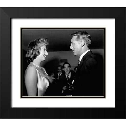 Cary Grant Black Modern Wood Framed Art Print with Double Matting by Hollywood Photo Archive