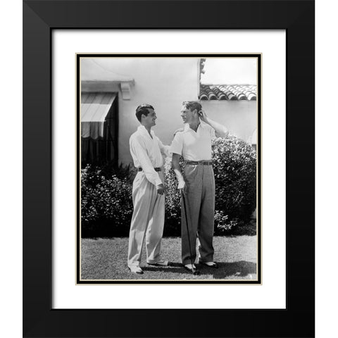 Cary Grant Black Modern Wood Framed Art Print with Double Matting by Hollywood Photo Archive