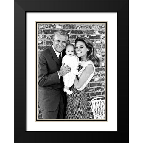 Cary Grant Black Modern Wood Framed Art Print with Double Matting by Hollywood Photo Archive