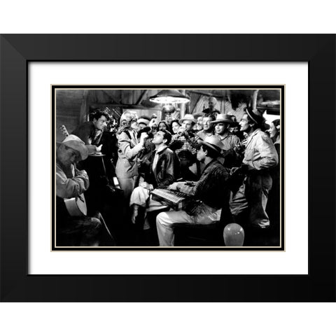 Cary Grant Black Modern Wood Framed Art Print with Double Matting by Hollywood Photo Archive