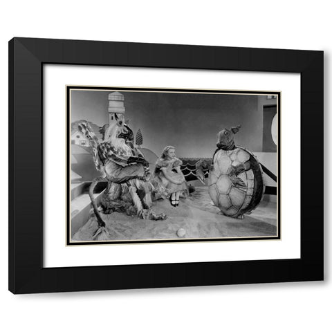 Alice in Wonderland, 1933 Black Modern Wood Framed Art Print with Double Matting by Hollywood Photo Archive