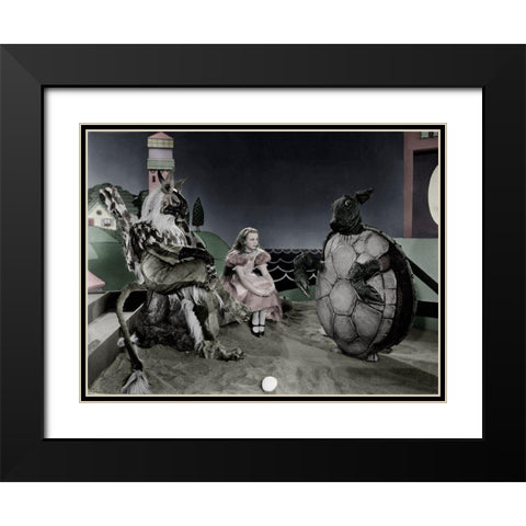 Alice in Wonderland, 1933 Black Modern Wood Framed Art Print with Double Matting by Hollywood Photo Archive