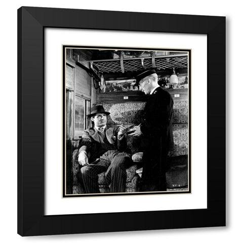 Cary Grant - Suspicion Black Modern Wood Framed Art Print with Double Matting by Hollywood Photo Archive