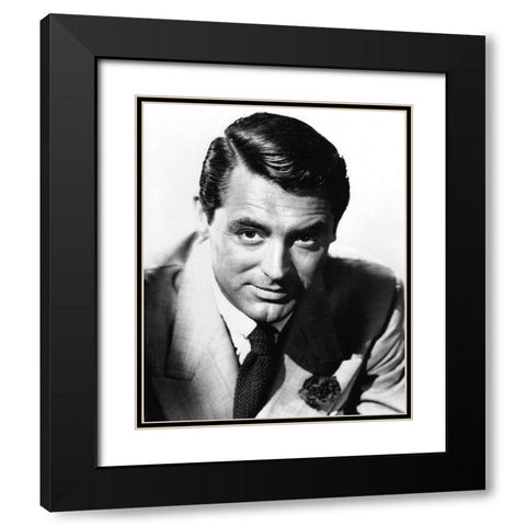 Cary Grant Black Modern Wood Framed Art Print with Double Matting by Hollywood Photo Archive