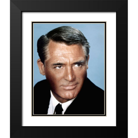 Cary Grant Black Modern Wood Framed Art Print with Double Matting by Hollywood Photo Archive