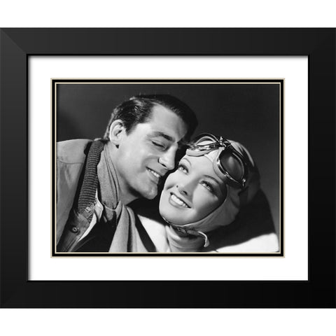 Cary Grant - Dark Wings Black Modern Wood Framed Art Print with Double Matting by Hollywood Photo Archive