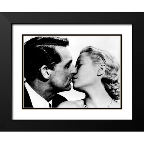 Cary Grant - To Catch A Thief Black Modern Wood Framed Art Print with Double Matting by Hollywood Photo Archive