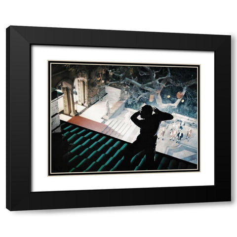 Cary Grant - To Catch A Thief Black Modern Wood Framed Art Print with Double Matting by Hollywood Photo Archive