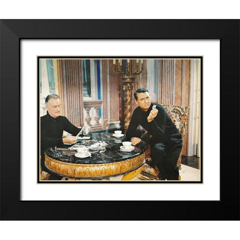 Cary Grant - To Catch A Thief Black Modern Wood Framed Art Print with Double Matting by Hollywood Photo Archive