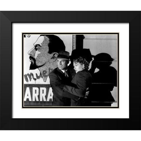 Cary Grant - Crisis Black Modern Wood Framed Art Print with Double Matting by Hollywood Photo Archive