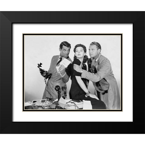 Cary Grant - His Girl Friday Black Modern Wood Framed Art Print with Double Matting by Hollywood Photo Archive