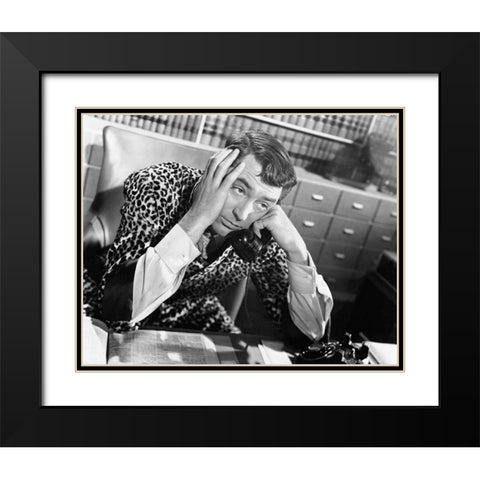 Cary Grant - My Favorite Wife Black Modern Wood Framed Art Print with Double Matting by Hollywood Photo Archive