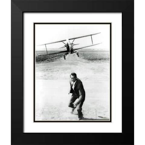 Cary Grant - North by Northwest Black Modern Wood Framed Art Print with Double Matting by Hollywood Photo Archive
