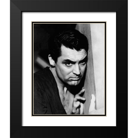 Cary Grant - The Talk of the Town Black Modern Wood Framed Art Print with Double Matting by Hollywood Photo Archive