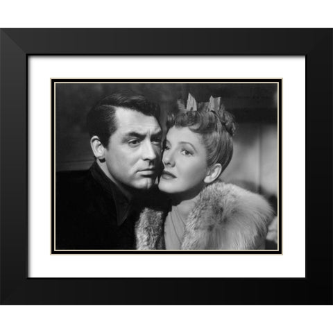 Cary Grant - The Talk of the Town Black Modern Wood Framed Art Print with Double Matting by Hollywood Photo Archive