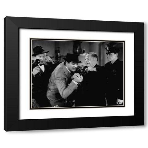 Cary Grant - His Girl Friday Black Modern Wood Framed Art Print with Double Matting by Hollywood Photo Archive
