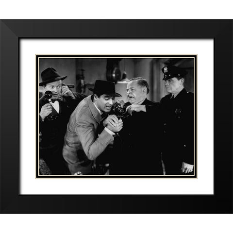 Cary Grant - His Girl Friday Black Modern Wood Framed Art Print with Double Matting by Hollywood Photo Archive
