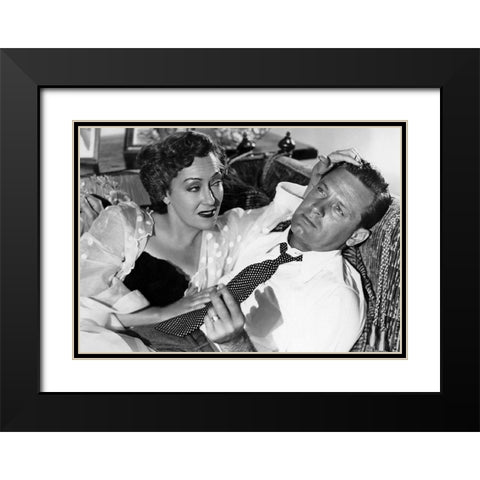 Sunset Boulevard Black Modern Wood Framed Art Print with Double Matting by Hollywood Photo Archive
