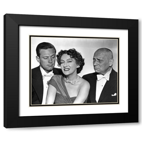 Sunset Boulevard Black Modern Wood Framed Art Print with Double Matting by Hollywood Photo Archive