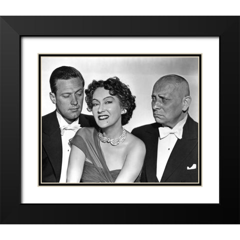Sunset Boulevard Black Modern Wood Framed Art Print with Double Matting by Hollywood Photo Archive
