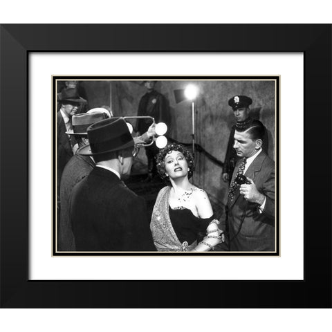 Sunset Boulevard - Im Ready For My Closeup Black Modern Wood Framed Art Print with Double Matting by Hollywood Photo Archive