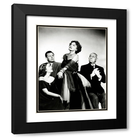 Sunset Boulevard Black Modern Wood Framed Art Print with Double Matting by Hollywood Photo Archive